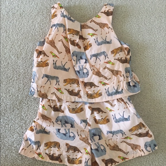 safari baby romper